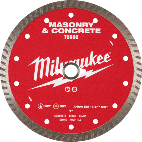 Lame turbo en diamant dentel&eacute;e pour maçonnerie et b&eacute;ton WestPier