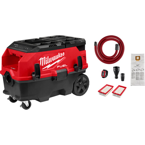 Extracteur de poussi&egrave;re de 9 gallons &agrave; deux batteries avec VACLINK M18 FUEL PACKOUT , 27-3/4" x 16-3/4" x 19" WestPier
