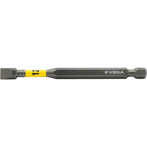 Impactech&reg; Power Bit, Slot, 12F-14R Tip, 1/4" Drive Size, 3-1/2" Length WestPier