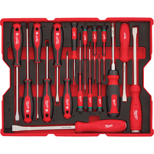 Jeu de tournevis et de leviers avec organisateur pour tiroirs PACKOUT, 17, Magn&eacute;tique WestPier