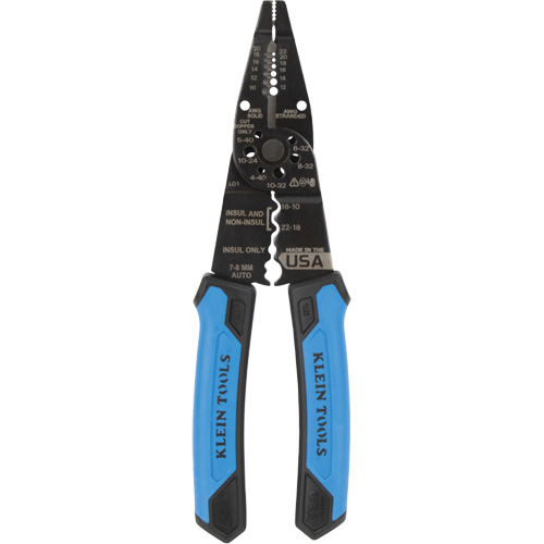 Long Nose Multi-Purpose Wire Stripper, 8-1/4" L, 10 - 20/12 - 22 AWG WestPier