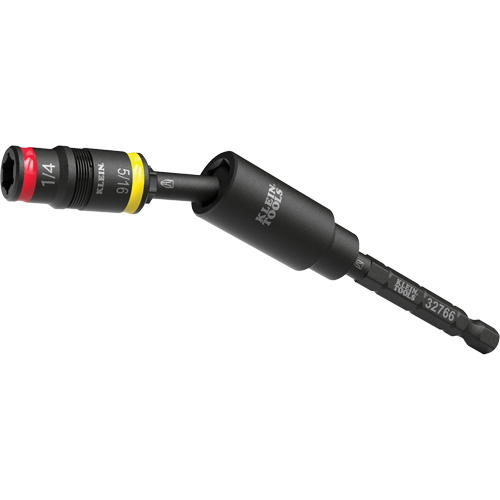 Douille r&eacute;versible &agrave; impact avec adaptateur pivotant, Hexagonale, Prise 1/4", 3 mr WestPier