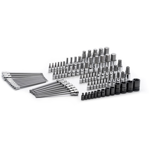 Jeu de forets SAE/m&eacute;triques, Torx externe/Hexagonale/Sph&egrave;re hexagonale/Torx/Torx inviolable, Prise 1/4"/3/8"/1/2", 84 mr WestPier
