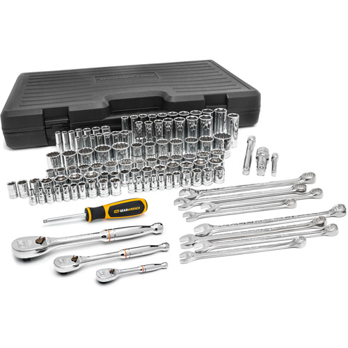 Jeu d'outils pour m&eacute;caniciens &agrave; 6 et 12 pans standards et profonds de 1/4", 3/8" et 1/2" SAE/m&eacute;triques WestPier