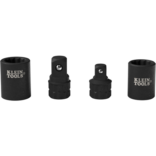 4-Piece KNECT Socket Wrench Adapter Set, Impact, 1/2"/3/8" Drive, 1/2"/3/8" Socket, 0.98" L, Ball WestPier