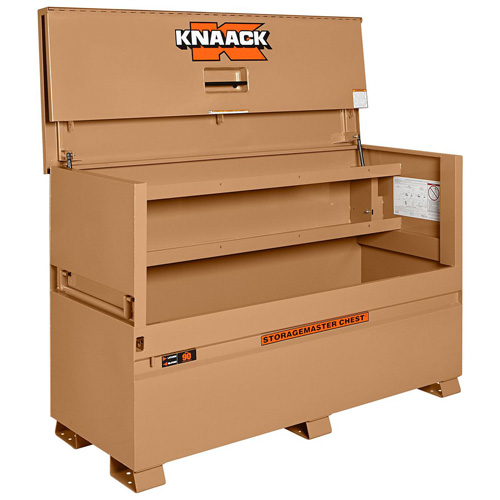 Model 90 Piano Box with Padlock, 72" W x 30" D x 49" H, Tan WestPier