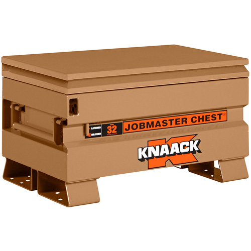 Model 32 Jobsite Chest with Padlock, 32" x 19" x 19", Steel, Tan WestPier