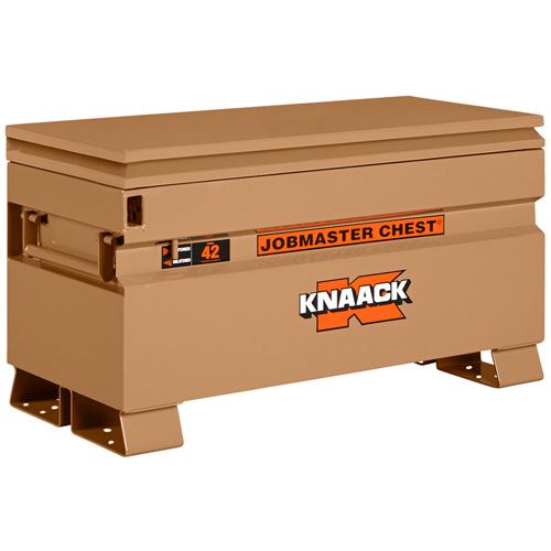 Model 42 Jobsite Chest with Padlock, 42" x 19" x 23-3/8", Steel, Tan WestPier