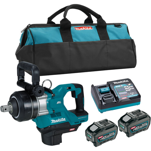40Vmax XGT Brushless Short Anvil Impact Wrench Kit, 40 V, 1" Socket WestPier