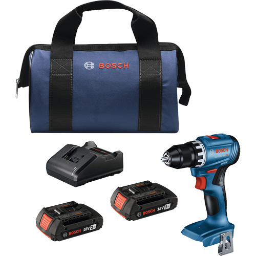 Compact Brushless Drill/Driver Kit, Lithium-Ion, 18 V, 1/2" Chuck, 400 in-lbs. Torque WestPier