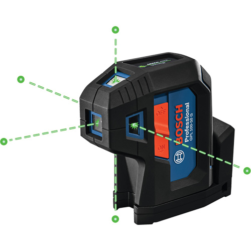 Laser dalignement autonivelant &agrave; faisceau vert &agrave; cinq points WestPier