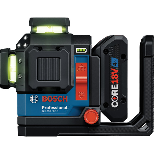 Laser dalignement/nivellement 360 connect&eacute; &agrave; faisceau vert &agrave; trois points WestPier