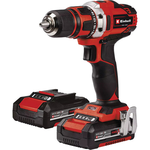 Cordless Drill/Driver Kit, Lithium-Ion, 18 V, 1/2" Chuck, 354 in-lbs Torque WestPier