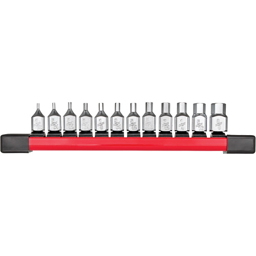 Long SAE Bit Socket Set, Hex, 1/4" Drive, 12 Pcs WestPier