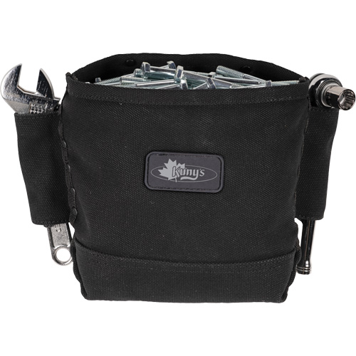 Phantom Collection Nut & Bolt Bag with 2 Sleeves, Canvas, 3 Pockets, Black WestPier
