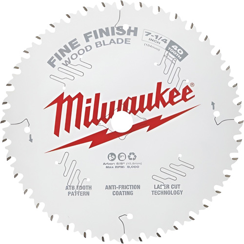 Fine Finish Circular Saw Blades, 7-1/4", 40 Teeth, Wood Use WestPier