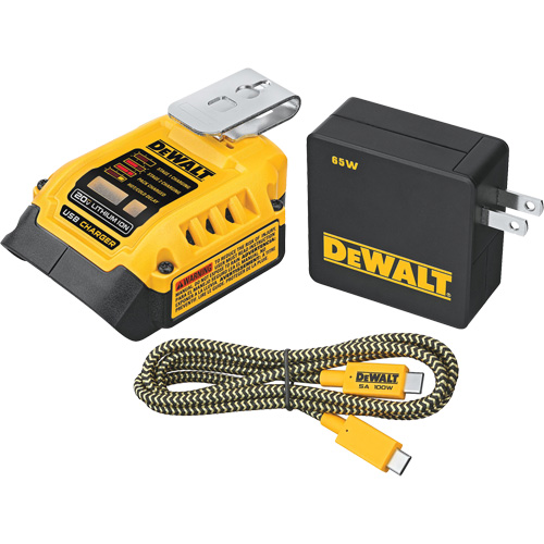 MAX*/FLEXVOLT &reg; 5 Amp USB Charging Kit, 20 V, Lithium-Ion WestPier
