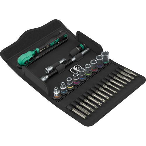 Jeu de cl&eacute; &agrave; cliquet SA 15 Zyklop Comfort avec levier dinversion, 28 Mcx, Prise de 1/4" WestPier