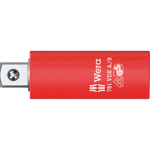 A/B VDE Insulated Connector, 1/4" Drive, 3/8" Socket, 2.78" L, Ball WestPier