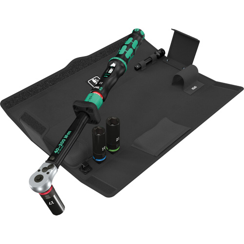 Ensemble cl&eacute; dynamom&eacute;trique Click-Torque Lock C 3 jeu 1 pour changement de roue, 6 Mcx, Prise de 1/2", Profond WestPier