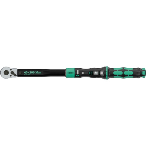 Cl&eacute; dynamom&eacute;trique Click-Torque Lock C 3 r&eacute;glable avec fonction Torque Lock, &agrave; cliquer, Entraînement 1/2" carr&eacute;, 30 - 146 lb-pi WestPier