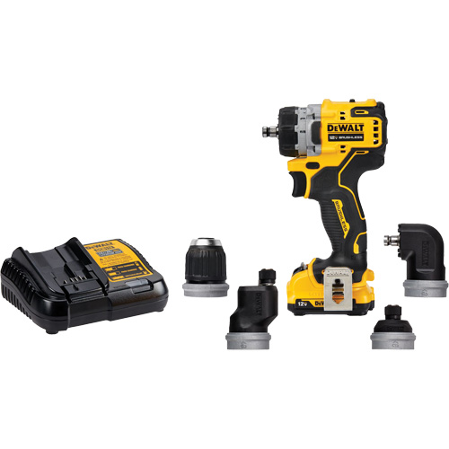 Ensemble perceuse/visseuse sans fil et sans balai XTREME 5-en-1, Lithium-ion, 12 V, Mandrin 3/8" WestPier