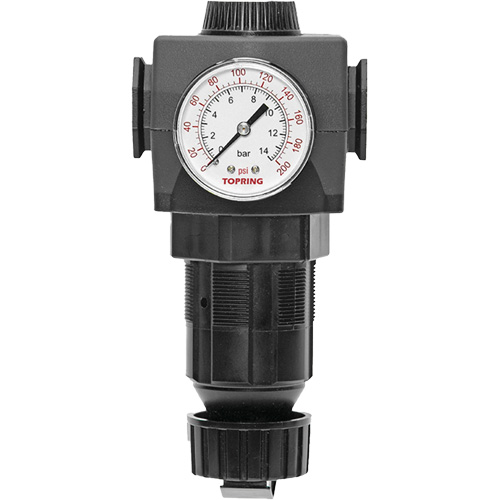 MODULAIR 400 Zinc Diaphragm Regulator, 1/2" NPT, 300 psi Max. PSI, In Line/Modular WestPier