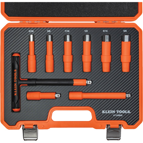 Insulated T-Handle & Hex Bit Set with Case, 1000 V, 9 Pcs WestPier