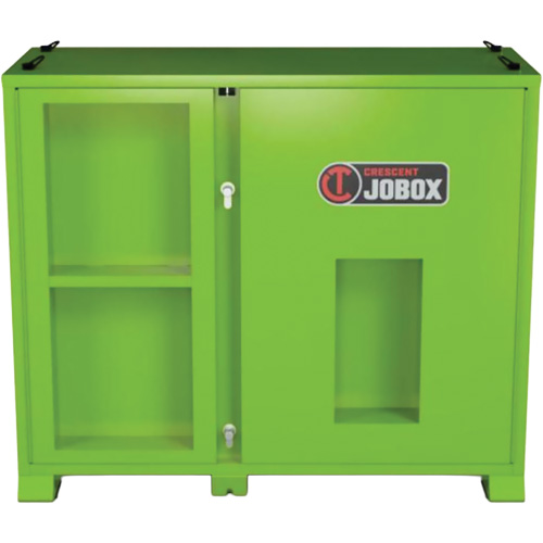 Armoire ventil&eacute;e pour le rangement d'&eacute;PI sur place, Acier, Vert lime haute visibilit&eacute; WestPier