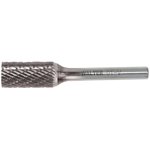 Double Cut Cylindrical Carbide Burr, SA, 1/8" Dia., 1/8" Shank, 9/16" Depth of Cut WestPier