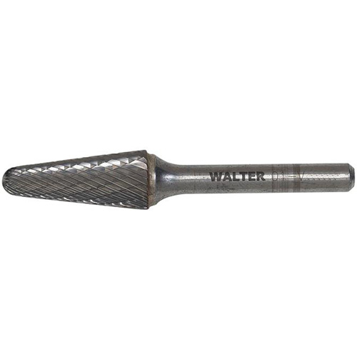 Hard Alloy Cone Carbide Burr, 1/2" Dia., 1/4" Shank, 1-1/8" Depth of Cut WestPier
