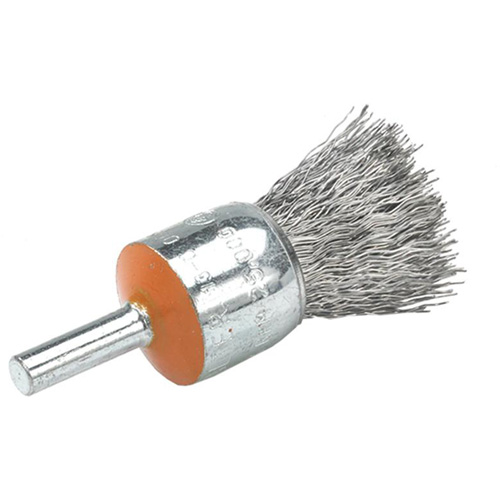 Brosses mont&eacute;es &agrave; fils cr&ecirc;p&eacute;s, 3/4", Fils 0,014", Tige 1/4" WestPier