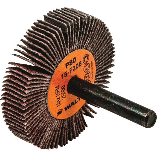 Disques &agrave; lamelles - Meules &agrave; lamelles Coolcut, Oxyde d'aluminium, Grain 80, 2" x 3/8" x 1/4" WestPier