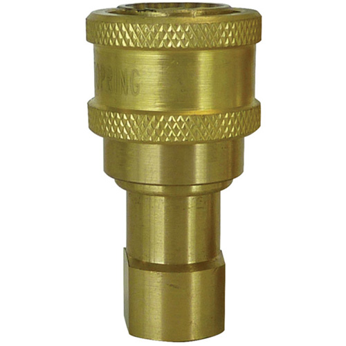 Hydraulic Quick Coupler - Brass Manual Coupler, Brass/Stainless Steel WestPier