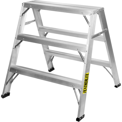 Chevalet de sciage industriel, 3' ha x 33,3125" la x 31,50" pr, Capacit&eacute; de 300 lb, Aluminium WestPier