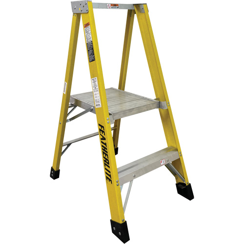 Industrial Heavy-Duty Platform Stepladders (6500 Series), 5', 300 lbs. Cap. WestPier