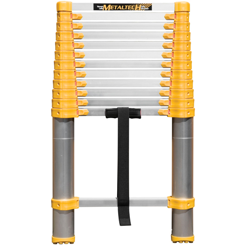 Telescopic Ladder, 3' - 12', Aluminum, 250 lbs. Capacity, Type 1 WestPier