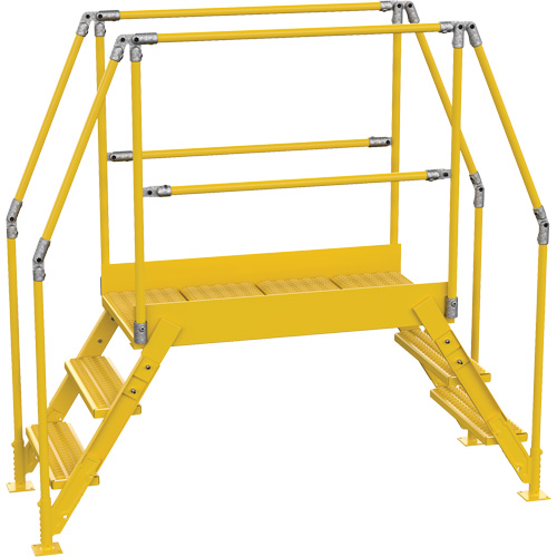 Crossover Ladder, 78-1/2" Overall Span, 30" H x 48" D, 24" Step Width WestPier