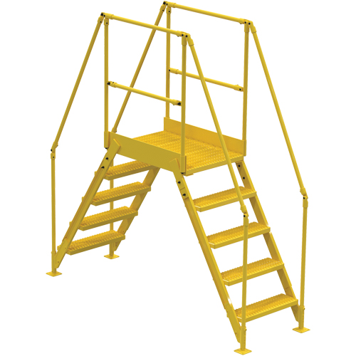 Crossover Ladder, 91-1/2" Overall Span, 50" H x 36" D, 24" Step Width WestPier
