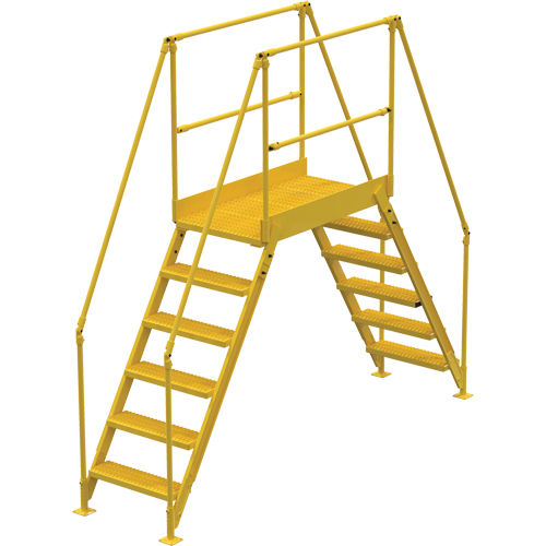 Crossover Ladder, 116" Overall Span, 60" H x 48" D, 24" Step Width WestPier