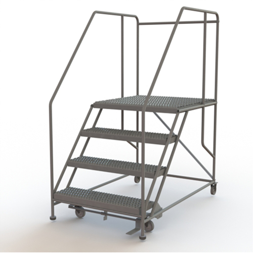 Mobile Work Platform, Steel, 4 Steps, 40" H, 36" D, 36" Step, Serrated WestPier