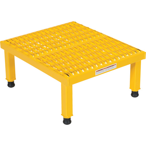 Plate-forme ajustable Step-Mate, 1 marche(s), 23-1/2" la x 19-9/16" lo x 16-1/2" h, Capacit&eacute; 500 lb WestPier