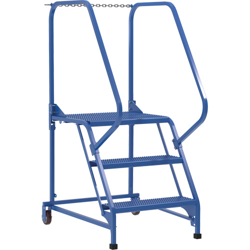 Maintenance Ladder, 3 Steps, 23-9/16" Step Width, 30" Platform Height, Steel WestPier