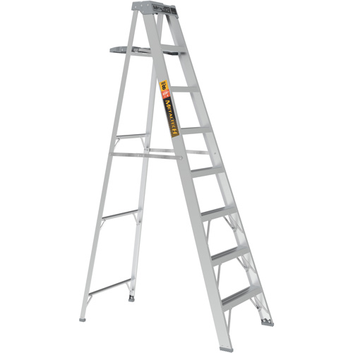 Step Ladder with Paint Tray, 8', Aluminum, 225 lbs. Capacity, Type 2 WestPier