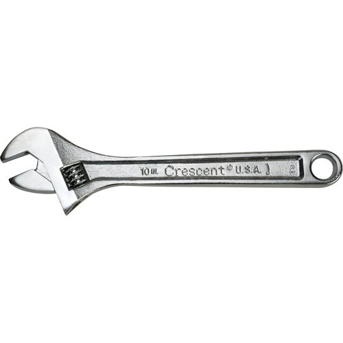 Crescent Adjustable Wrenches, 6" L, 15/16" Max Width, Chrome WestPier