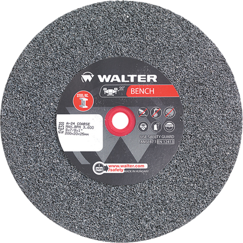 Bench Grinding Wheels, 8" x 7/8", 1" Arbor, 1 WestPier