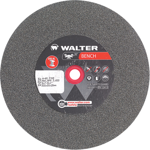 Bench Grinding Wheels, 8" x 7/8", 1" Arbor, 1 WestPier