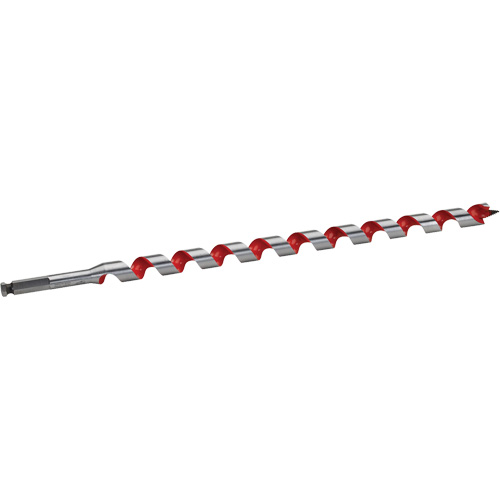Longue m&egrave;che h&eacute;licoidale pour perceuse, Diam&egrave;tre de 1-1/16", Cannelure 15", Tige 7/16" hexagonal WestPier