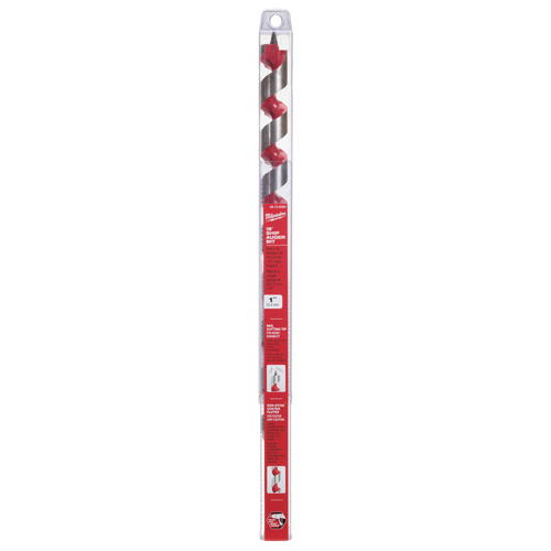 Longue m&egrave;che h&eacute;licoidale pour perceuse, Diam&egrave;tre de 1", Cannelure 15", Tige 7/16" hexagonal WestPier