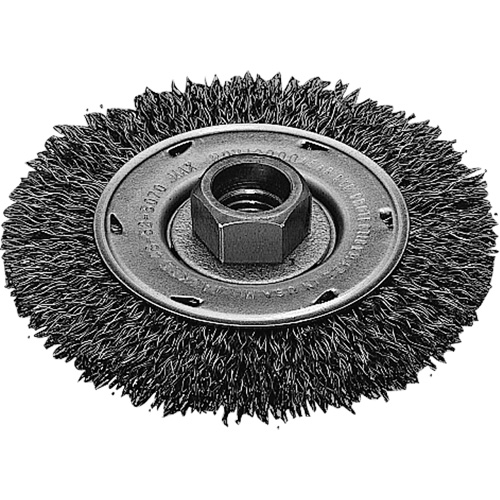 Twist Know Wire Wheel, 4" Dia., 0.02" Fill, 5/8"-11 Arbor, Stainless Steel WestPier